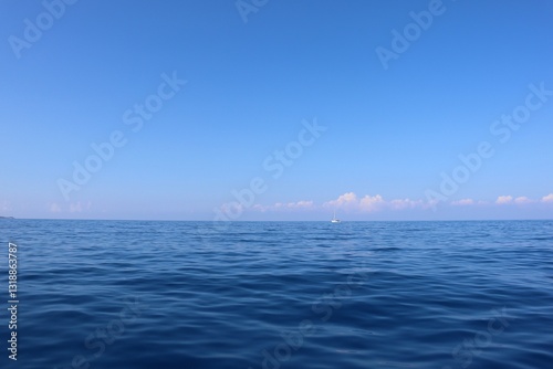 Fototapeta Naklejka Na Ścianę i Meble -  Aegean Sea view near the Dead Sea (Olu Deniz) in Fethiye, Mugla, Turkey.