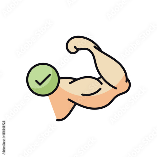 Bicep stock illustration