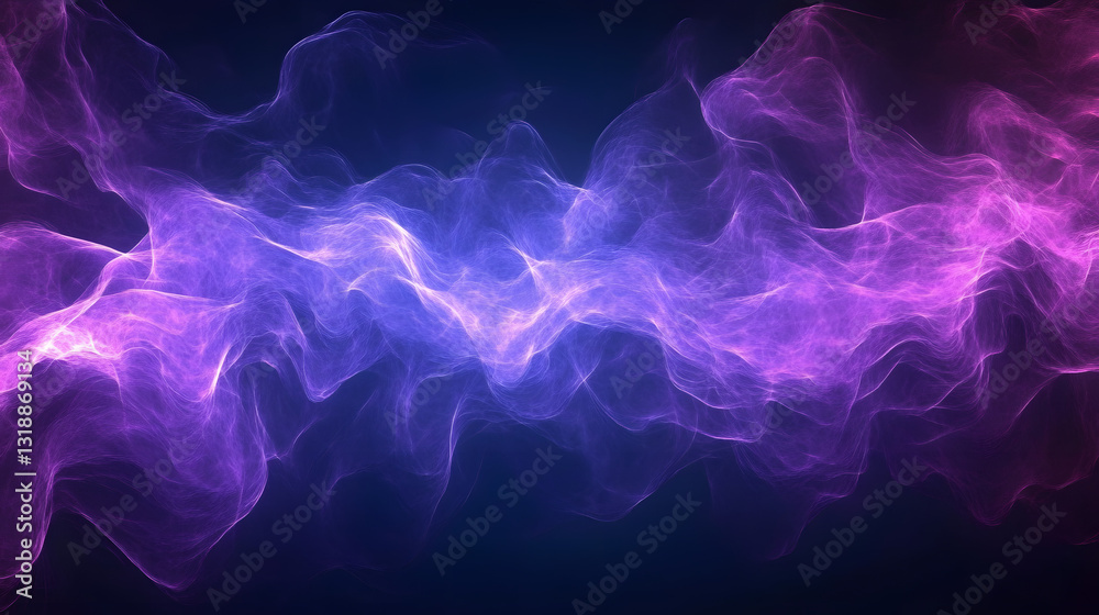 Obraz premium Abstract purple spectrum wave illustration, colorful modern violet wave background