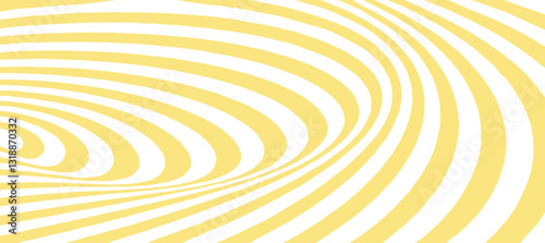 Yellow and white spiral swirl abstract background