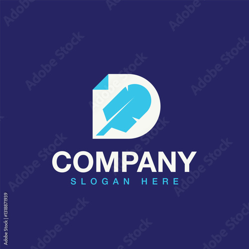 Document Quill Abstratct Logo Design