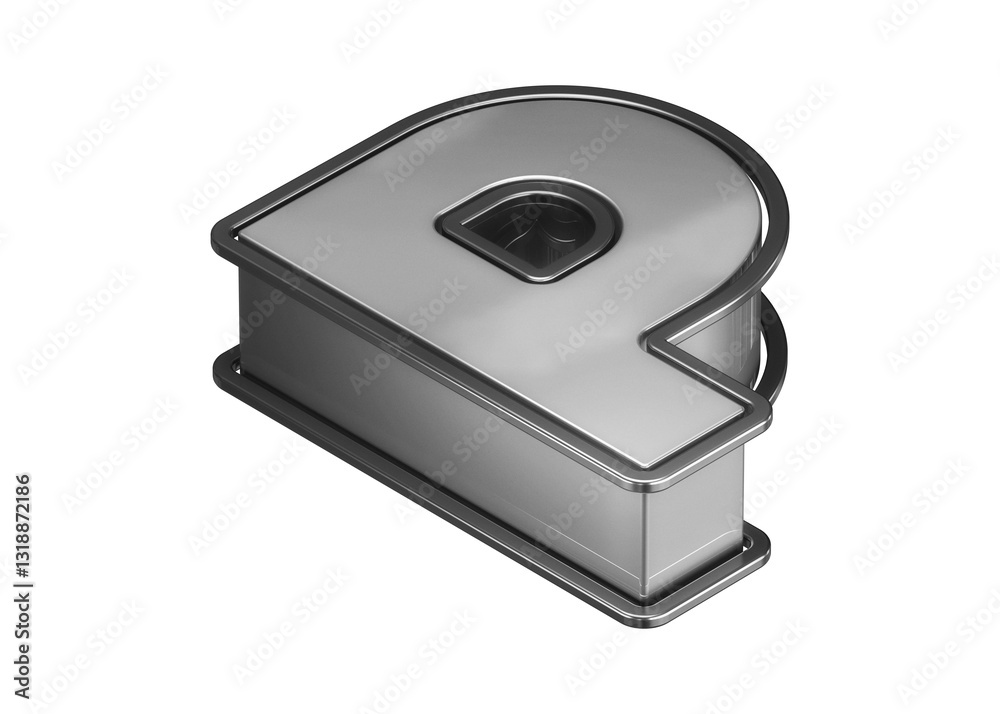 Luxury chrome font 3D letter P. Isometric 3D rendering font suitable for poster, web, advertising and modern design projects. Luxury chrome font 3D letter P. Isometric 3D rendering font suitable for poster, web, advertising and modern design projects.