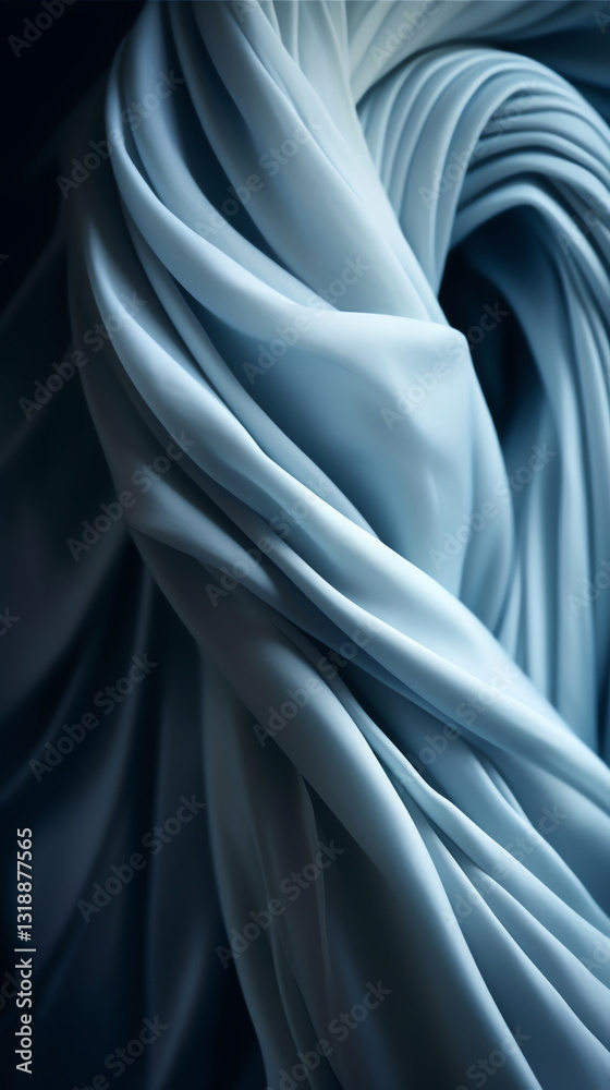 Fototapeta premium Delicate Folds, Smooth Gradient