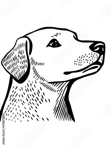 Expressive canine portrait showcasing the noble features and gentle demeanor of a beloved dog