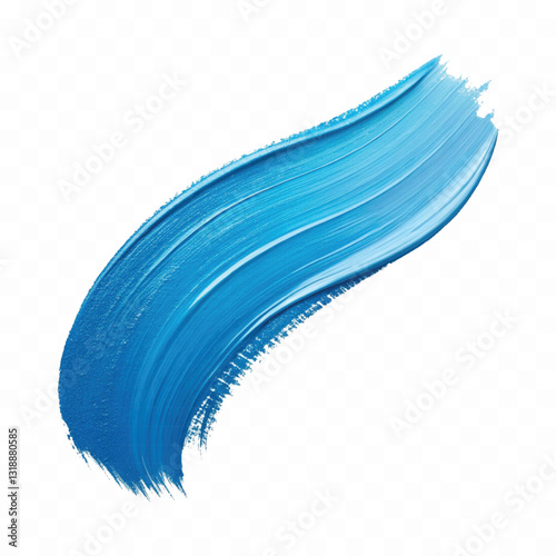 abstract 3d paint brush stroke in different colour style isolated on white background