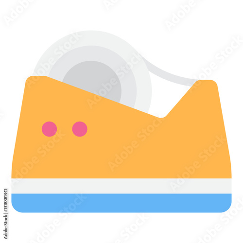 Brightly Colored Tape Dispenser for Easy Adhesive Application