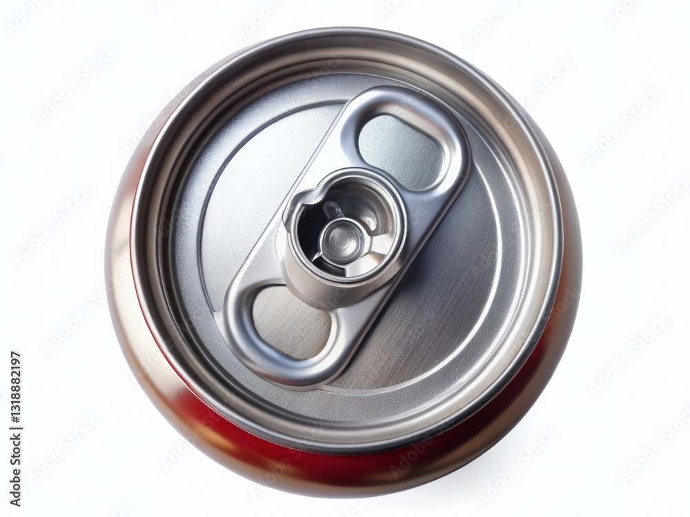 Aluminum Can Opening, Soda Pop Top View, Refreshing Drink, Beverage Can, Fizz Aluminum Can Opening, Soda Pop Top View, Refreshing Drink, Beverage Can, Fizz