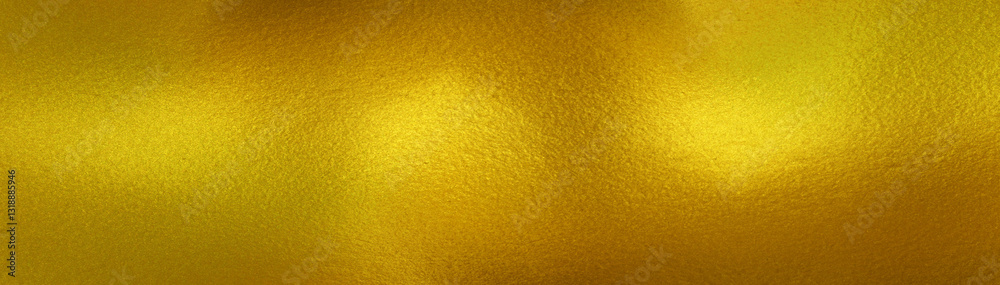 Fototapeta premium Shiny yellow leaf gold foil texture