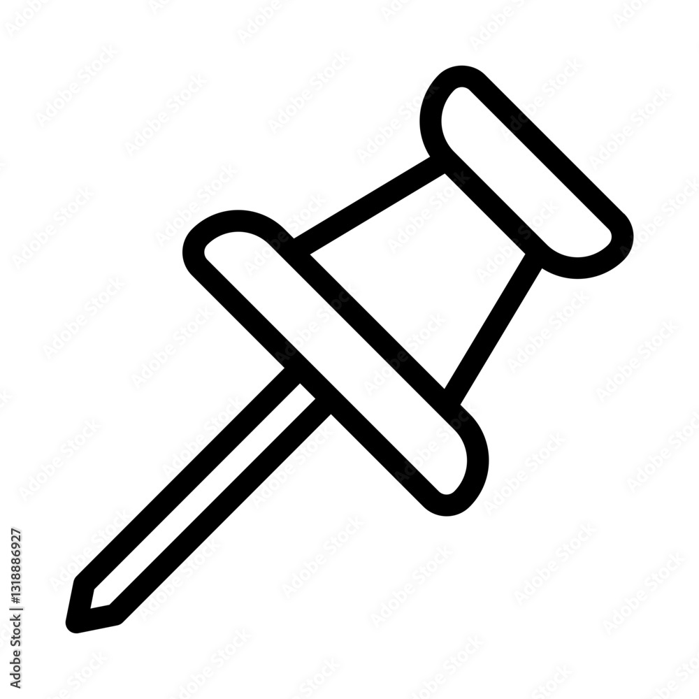 Simple Push Pin for Organizing Notes and Reminders Simple Push Pin for Organizing Notes and Reminders