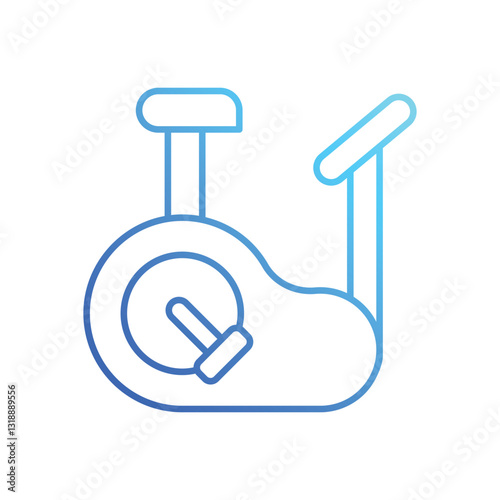Exercise Bike stock illustration