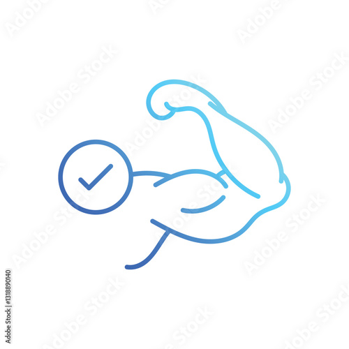 Bicep stock illustration