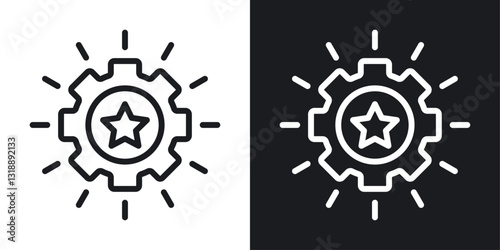 Additional skills icons set in black and white stroke lines