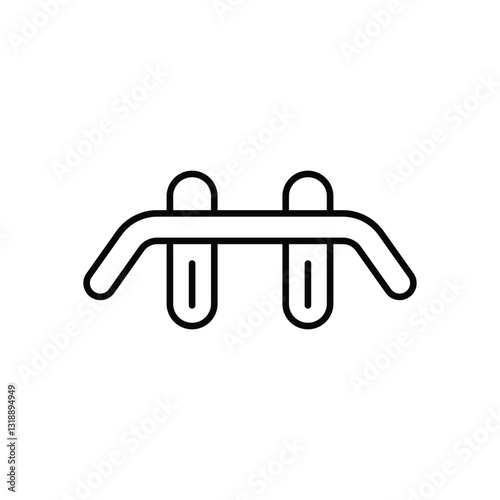 Pull-up Bar stock illustration