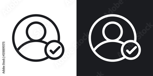 Hired icons set in black and white stroke lines