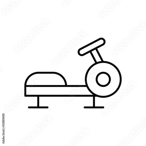 Rowing Machine stock illustration