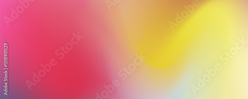 Amazing Blue Orange Yellow White Blur Gradient With Noise Grain Textured, Good For Flyer