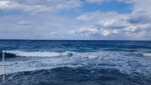 stormy sea and sky