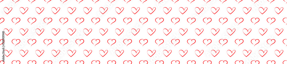 Red heart seamless pattern Red heart seamless pattern