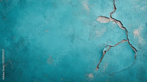 Textured Turquoise: A close-up of a distressed turquoise wall reveals a fascinating interplay of texture and form, where cracks, peeling paint, and aged surfaces tell stories of time and neglect.