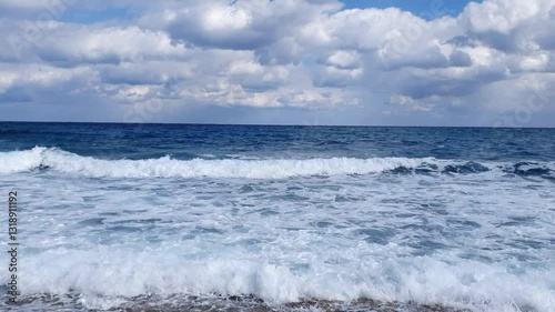 stormy sea and sky