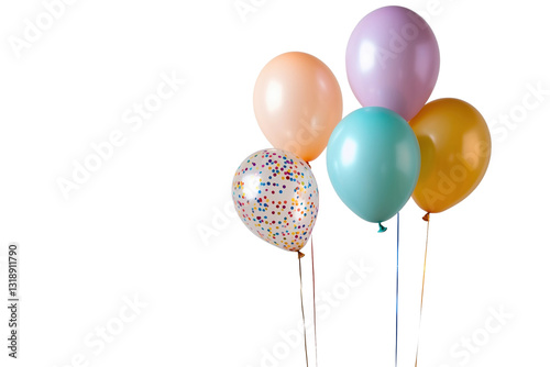 Bunte Luftballons für Feier und Party – PNG mit transparentem Hintergrund

