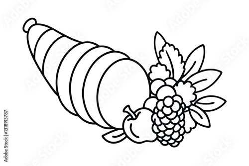hand drawn vector illustration of an organic food