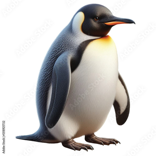 penguin isolated on white