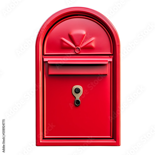 Vintage Red Mailbox - Classic Postal Letterbox