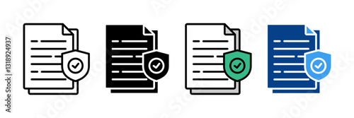 Quality Assurance  Icon Set Multiple Style Collection