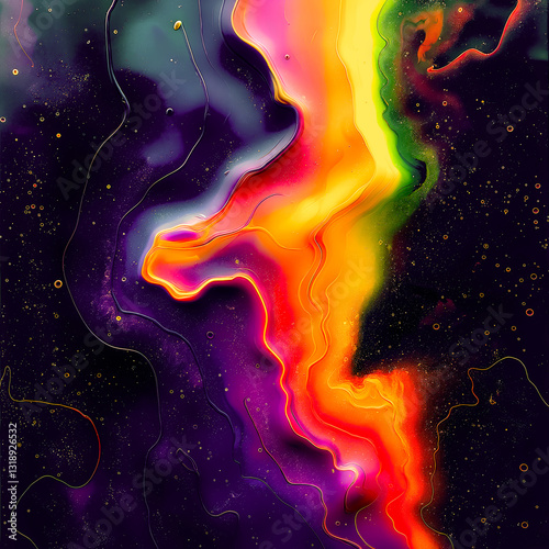 Dynamic Abstract Textures in Frame photo