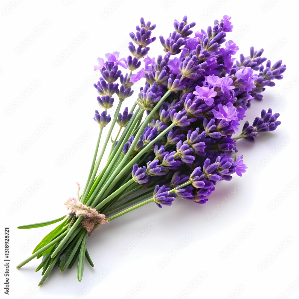 Fototapeta premium lavender flowers isolated on white background