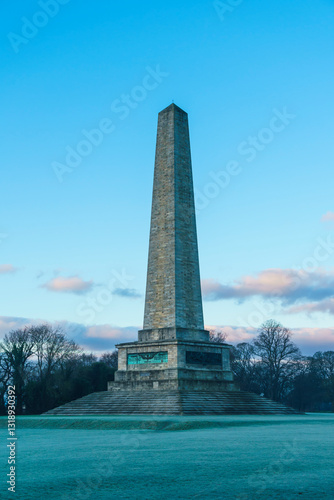 The Wellington Monument early in the morning