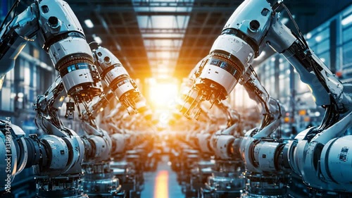 Advanced assembly line producing next-generation electronics