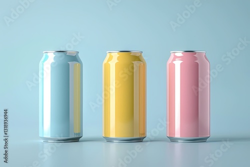 High Detail Picture of Can Mockup with Costumizable Colour photo