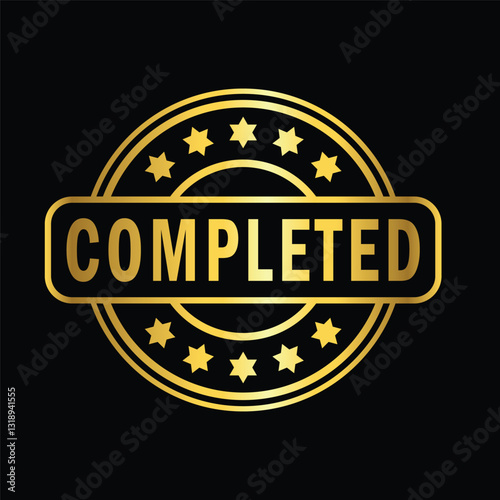 gold colorcompleted rubber stamp, flat education label minimalist design for digital and print projects
 Graphic Design Icons Making a Huge Impact on Visual Aesthetics