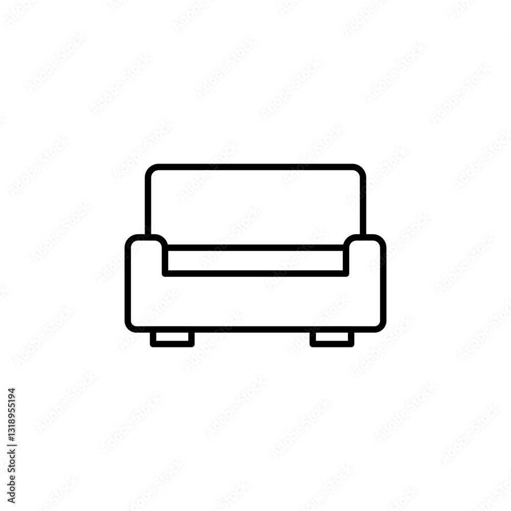 Sofa line icon Sofa line icon