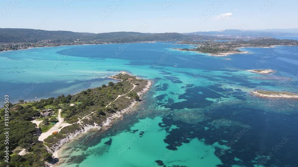 Amazing view of Sithonia coastline near Karydi Beach, Chalkidiki, Central Macedonia, Greece Amazing view of Sithonia coastline near Karydi Beach, Chalkidiki, Central Macedonia, Greece