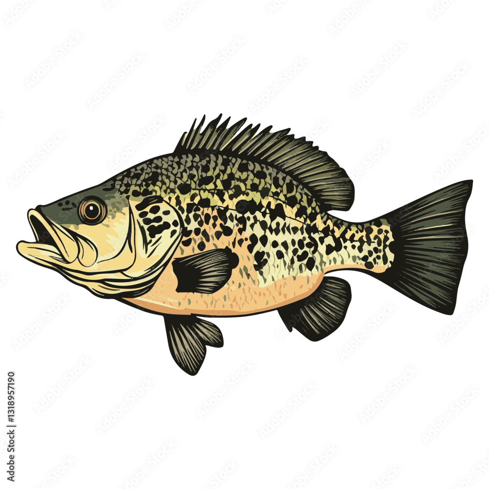 Fototapeta premium vector illustration of a fish