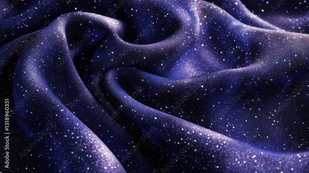 Obraz premium Imagen de tela morada con brillo estrellado