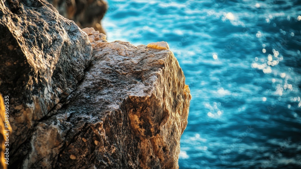 Fototapeta premium Rocks near the blue sea shore