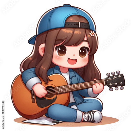 girl with guitar