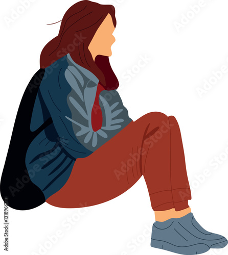 Woman sitting