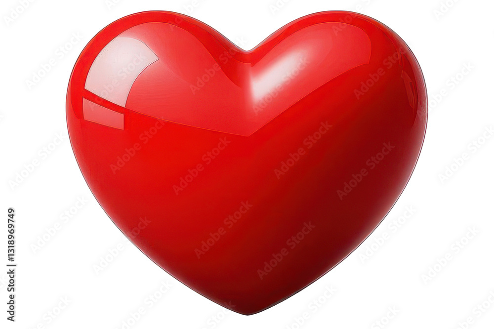 A Vibrant, Glossy Red Heart Symbolizing Passionate Love And Unwavering Devotion, With A Smooth, Polished Surface Against A Clean Isolated on Transparent Background A Vibrant, Glossy Red Heart Symbolizing Passionate Love And Unwavering Devotion, With A Smooth, Polished Surface Against A Clean Isolated on Transparent Background