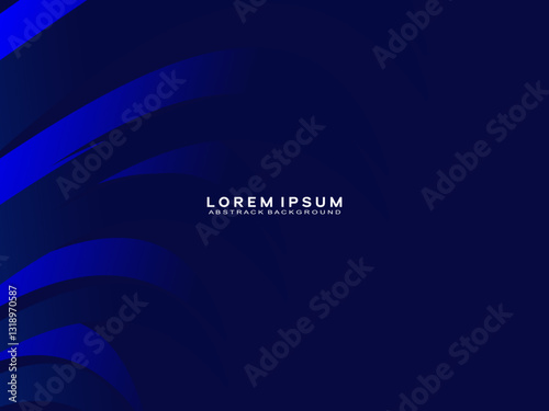 Premium background design with curved dark blue stripes pattern. Vector horizontal template for banner, luxury business, digital, invitation, voucher, luxury, prestigious gift certificate, etc.