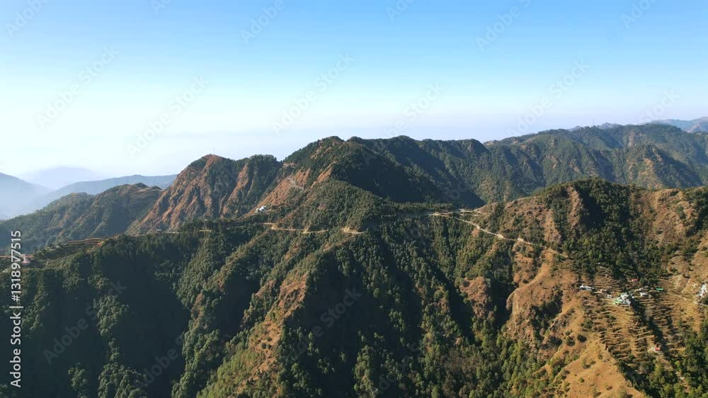 Aerial Drone Video of Darjeeling, India | Scenic Tea Gardens, Toy Train, Kanchenjunga Views Misty Hills
