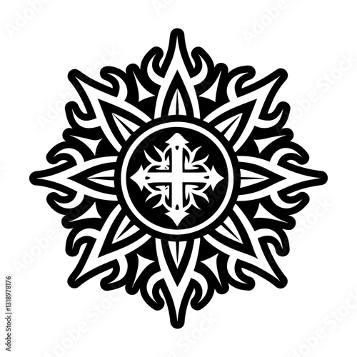 Collection of Templar Knight Symbols Glyph Icons  

