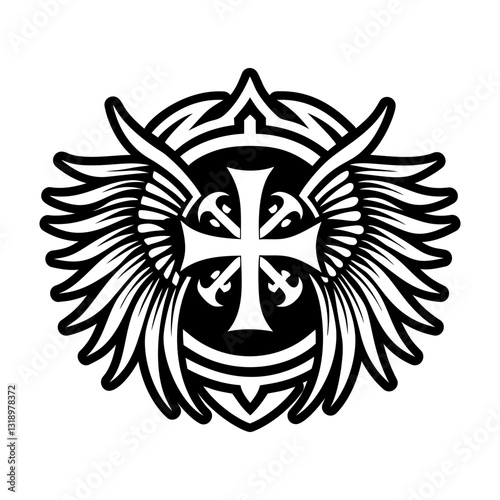 Collection of Templar Knight Symbols Glyph Icons  

