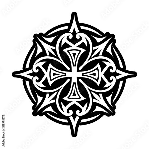 Collection of Templar Knight Symbols Glyph Icons  

