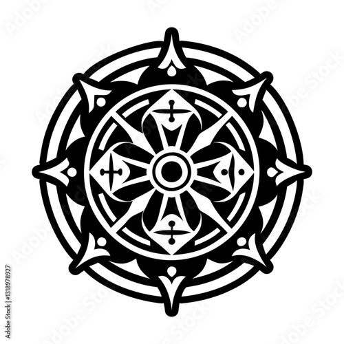 Collection of Templar Knight Symbols Glyph Icons  

