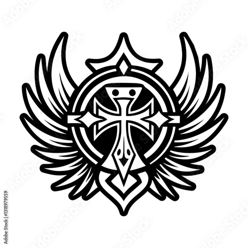 Collection of Templar Knight Symbols Glyph Icons  

